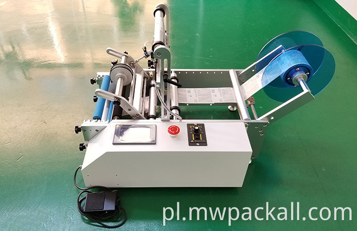 Wino podwójna naklejka z boku okrągłe woda pół automatyczna cyfrowa etykietowanie butelek do drukowania